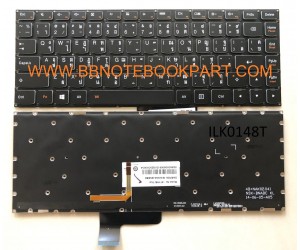 IBM Lenovo Keyboard คีย์บอร์ด Ideapad 500S-13 500S-13ISK 700-14 700-14ISK U31-70 Yoga 2 13 / Yoga 3 14 ภาษาไทย อังกฤษ มีไฟ Back light